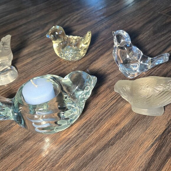 Collection of Vintage Glass Bird Figurines (Five) - Picture 3 of 14